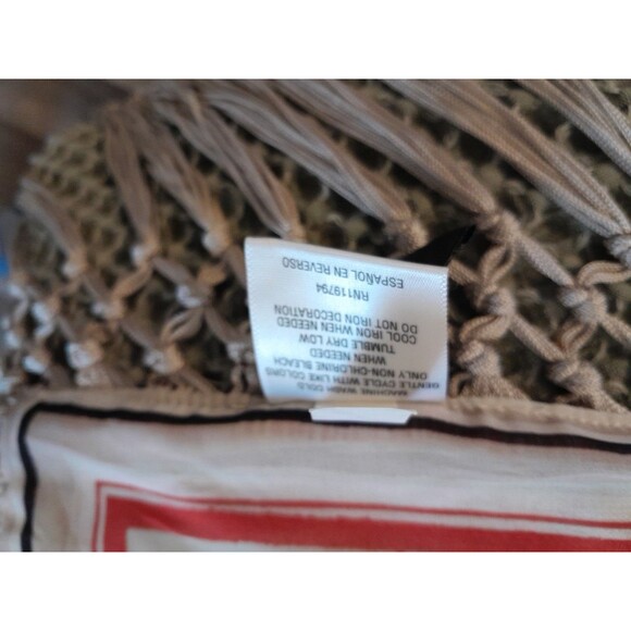 Western Scarf/ Shawl Orange Base With Frinnge Border.  2X. B10 - Picture 6 of 7